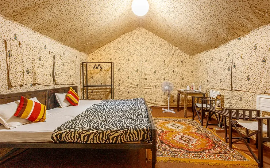 Deluxe Tent interior